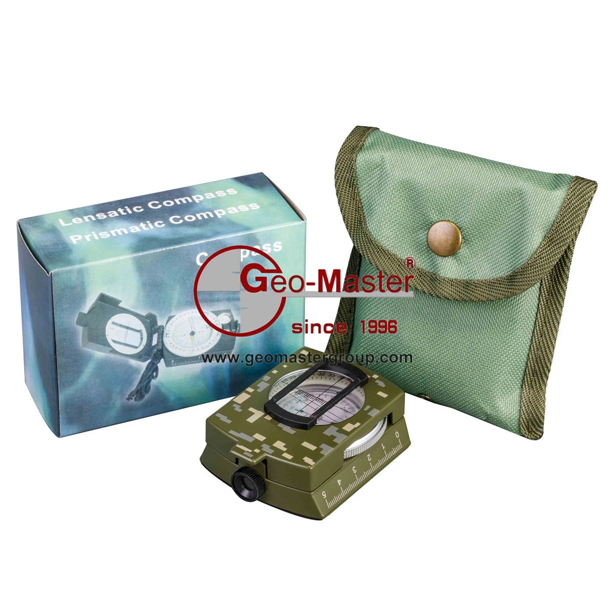 بوصلة Prismatic Compass/Lensatic Compass W. 1/4" قياس اهتزاز 360 درجة لوضع Tripod