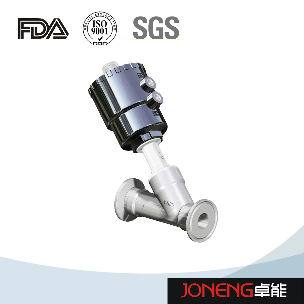 Stainless Steel Two Way Piston Operated Femaled Air Control Angle Seat Valve