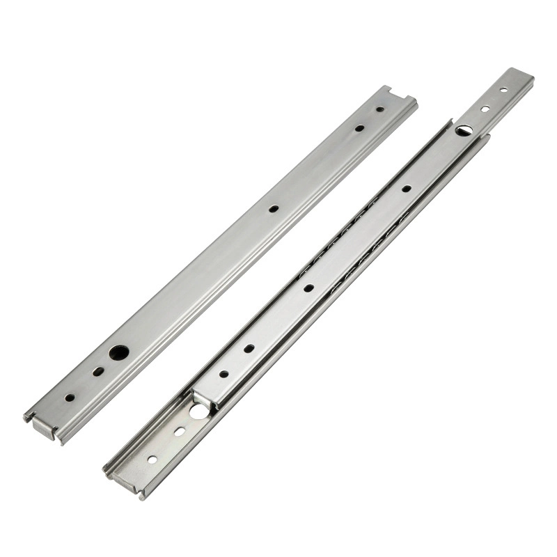 Furniture Accesories Stainless Steel Channel Telescopic 27mm Drawer Slides