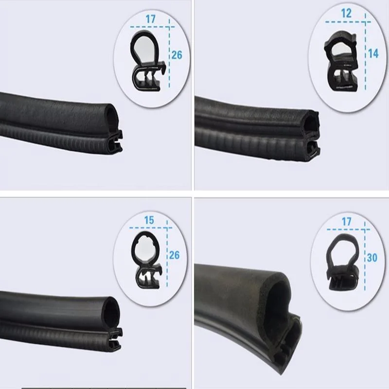 U-Channel Edge Trim Car Door Silicone EPDM Rubber Seal Strip EPDM Sealing Strip