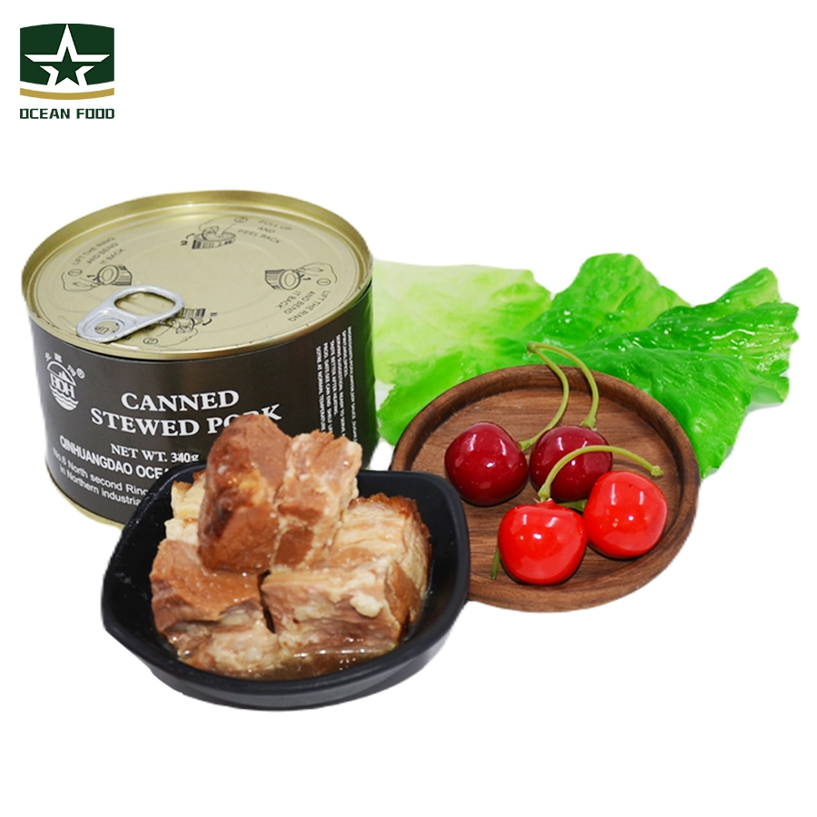 Nutritious Instant 340g Food Canned Stewed Pork for Cookie