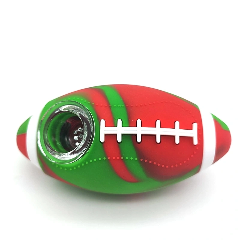 Novo mini Football Silicone Tubo de fumar por grosso de fábrica