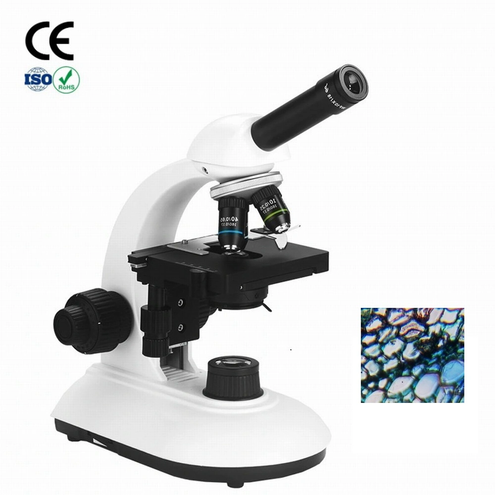 1000X Monocular Biological Student Microscope Lab Binocular Power Bank Supply Support