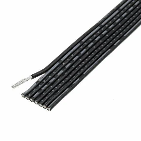 Latiguillos planos cable plano AWG 26 cable plano AWG 28 conector de cable plano de cadena de cable plano de 6 pines plano Cable de cable cable de cable plano de sujeción cable de extensión