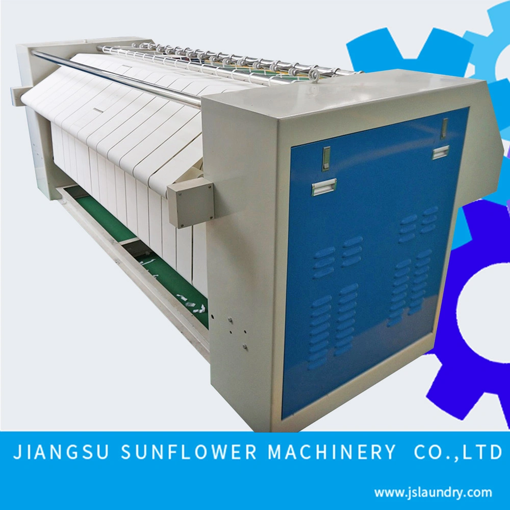 Máquina de planchado de vapor eléctrico/a gas homologada CE máquina de planchado de lavandería (2,2m-3,3m)