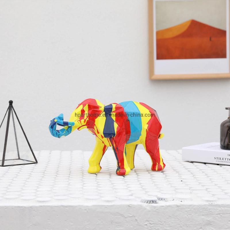 Casa Oficina Decortaion resina decoración bebé elefante figurita de regalo de Navidad
