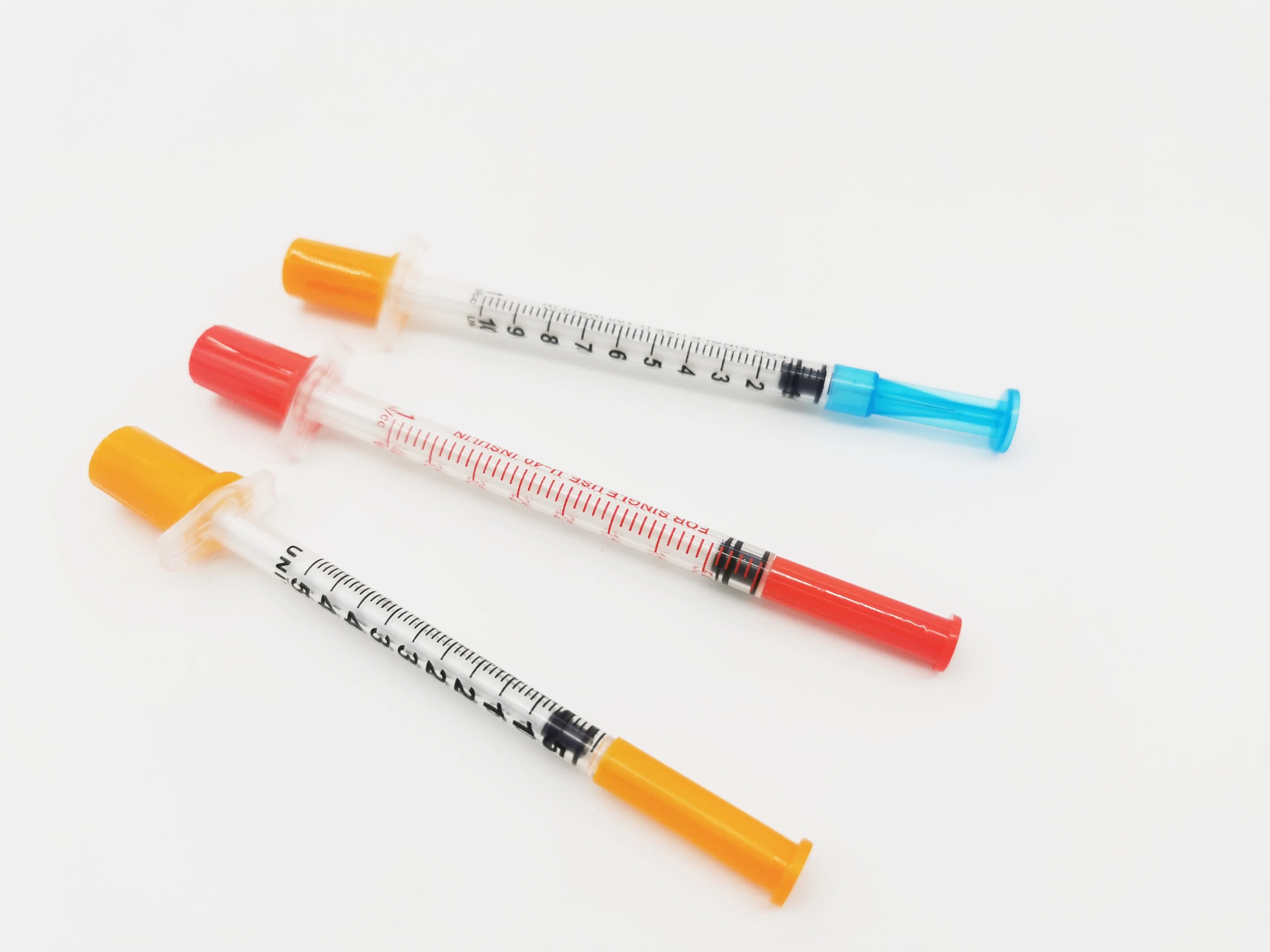 0.3ml/0.5ml/1ml Medical Disposable Insulin Syringe