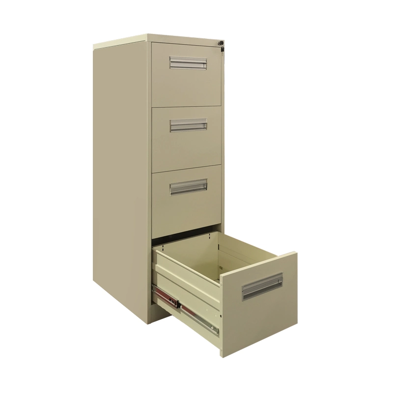 Fully Extension Vertical 4 Drawer Metal Filing Cabinet Steel File Storage Units Modern Office Furniture