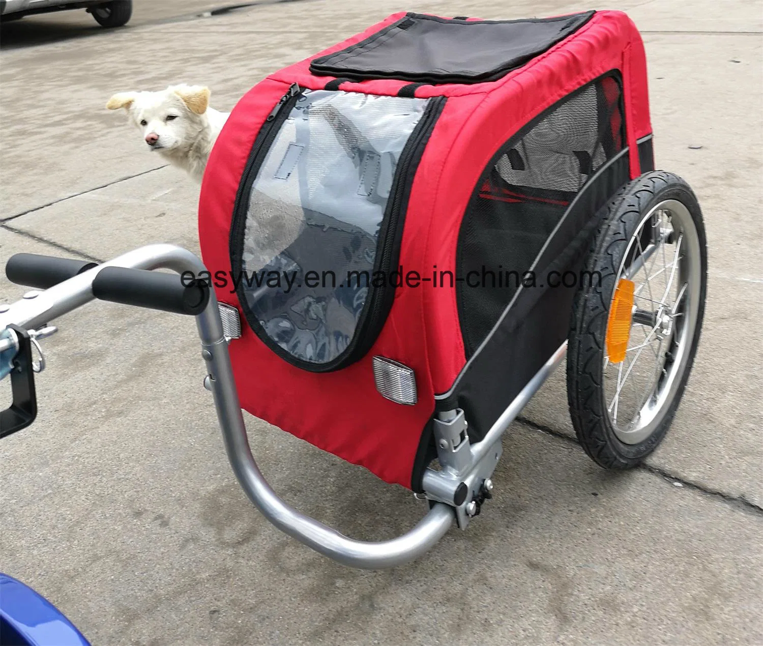 High Quality Scooter & Bicycle Pet Trailer Dog Cage