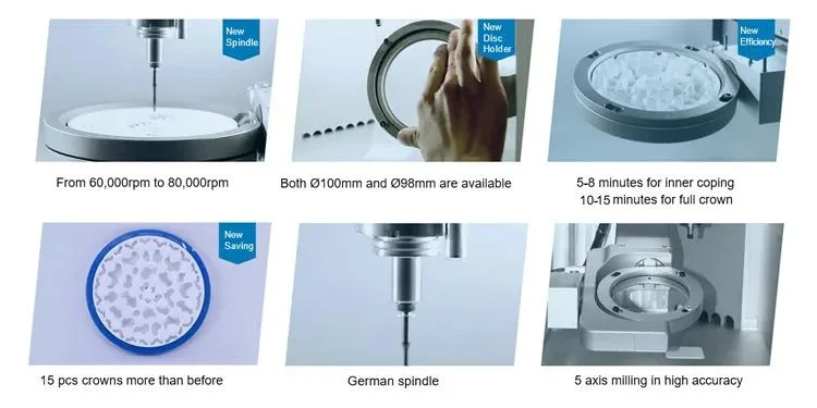 Dynamic Dental 5 Axis Milling Machine for Lab Equipment