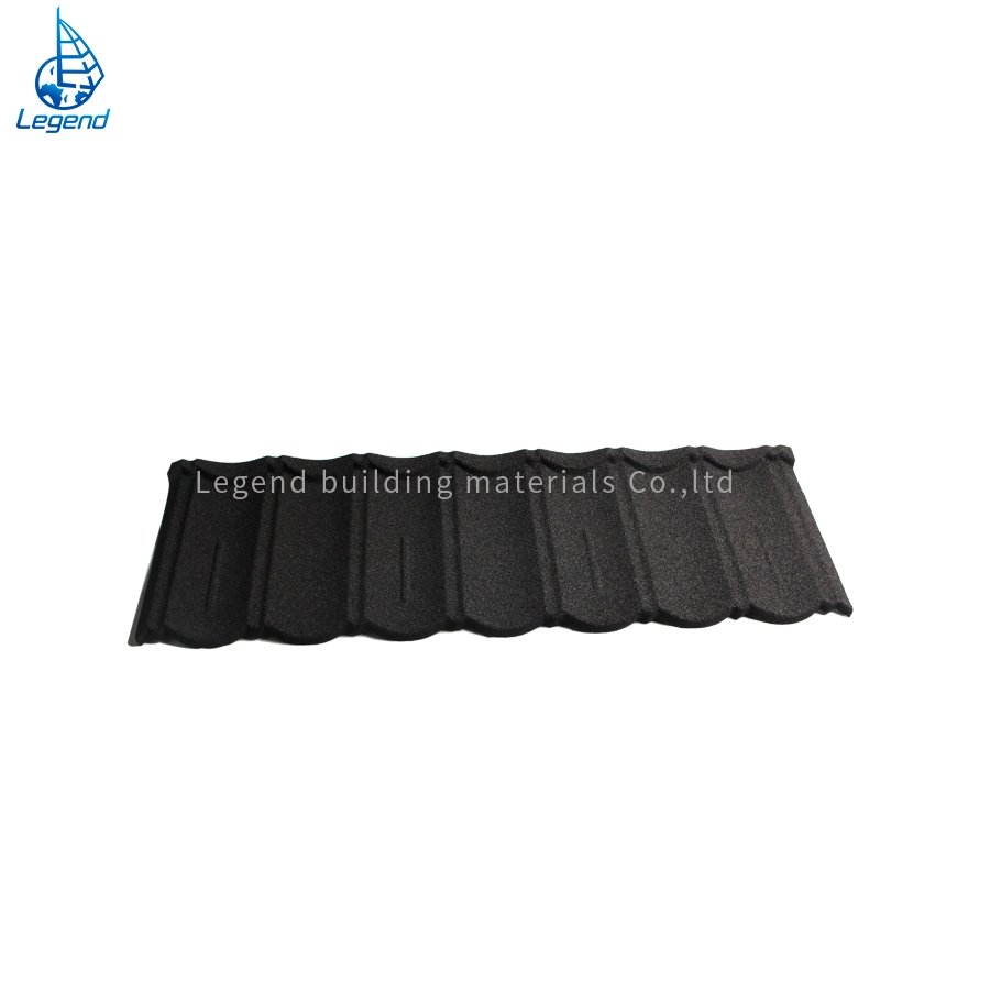 Color Stone Coating Metal Construction Materials Steel Plate Roofing Sheet Roof Tile Weight 2.7kg