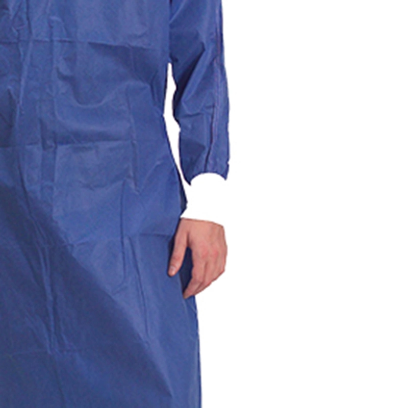 Disposable Non-Woven Short Sleeves Surgical Gown/Isolation Gown Protective Clothing