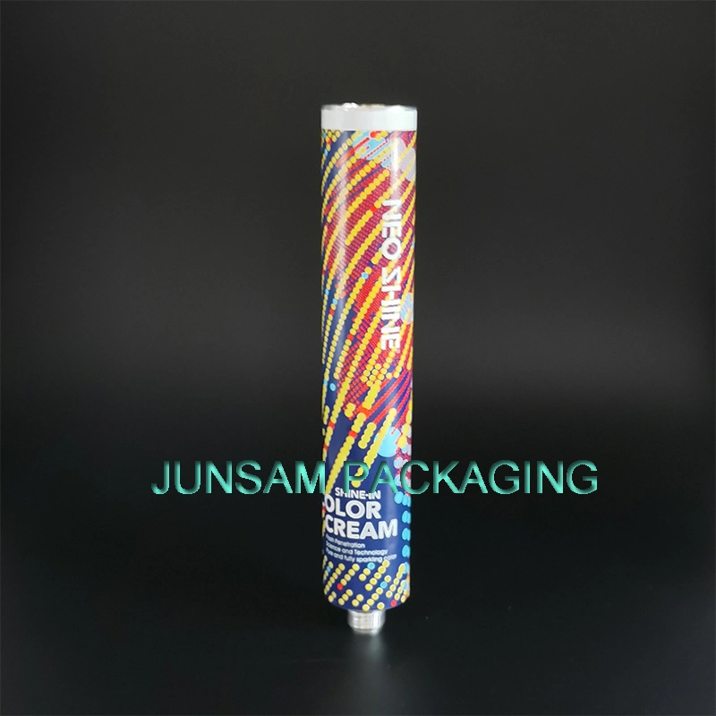 Custom Collapsible Tube Made Fillable Sealing Cosmetic Metal Aluminum Tube with Cap