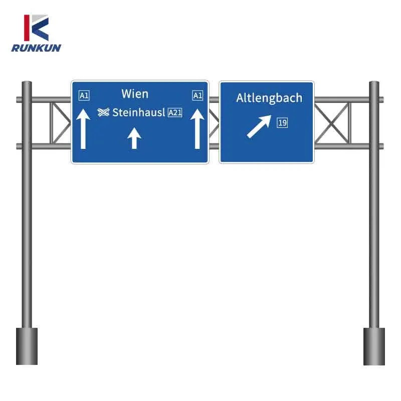 China Supplier Highway Safety Sign Octagon LED Light Outdoor Galvanized Traffic Gantry