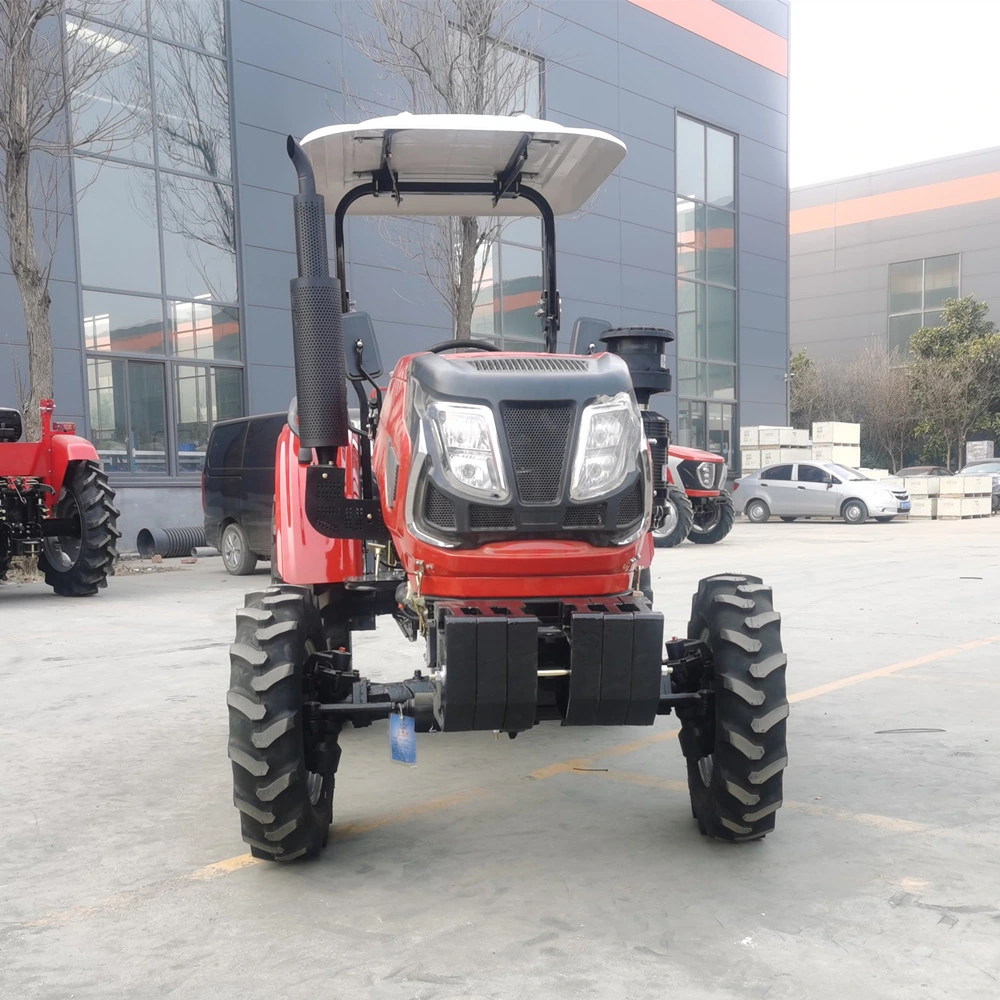 Garden Farm Use Cheap Price Tractor 4WD 60HP Compact Strong Power Sunshade Trator Agricultural Machinery Mini Tractor