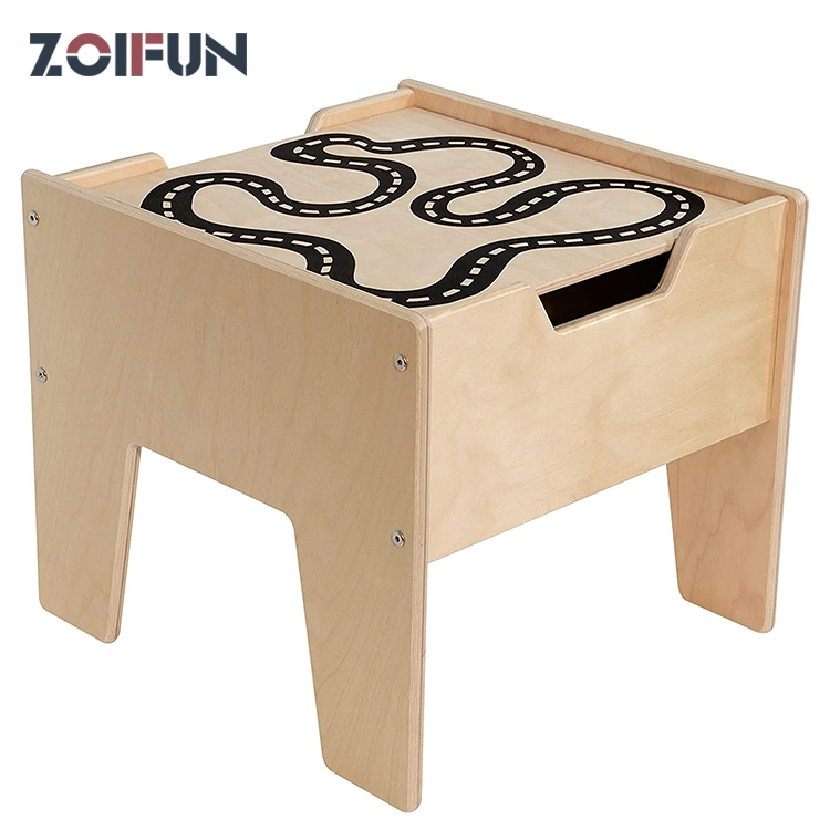 Good Quality Pure Color Furniture Kids Square Table for Kindergarden