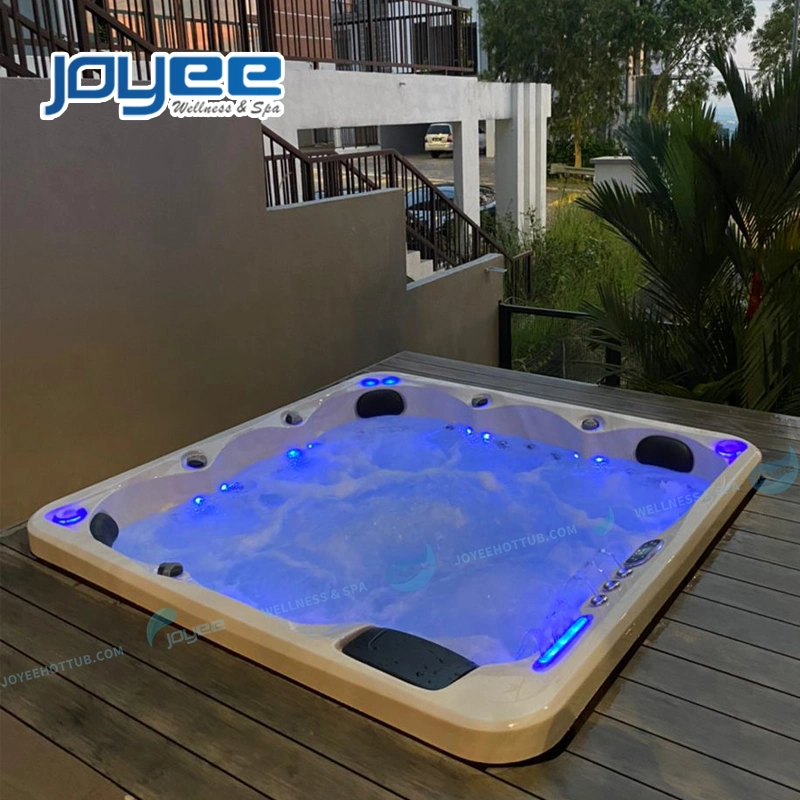 Joyee 6 Persons SPA Whirlpool Outdoor Hot Tub Water Equipment Relax Massage Bathtub Pool