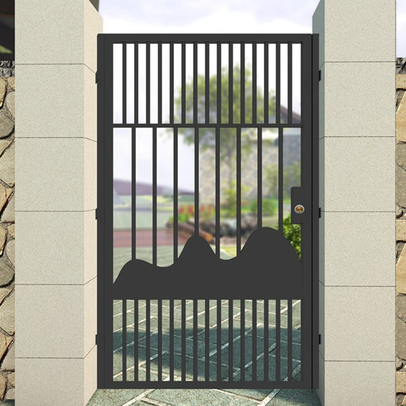 Moderno automático Swing Decorative Gate Design Hierro aluminio camino principal Puerta Villa Metal Puerta Jardín