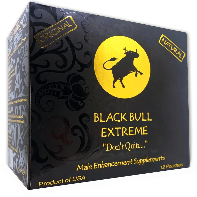 Toro Negro Extreme no salir de la Royal miel 100% original (12 bolsas - 22 G) Aumentar la libido y lograr erecciones más fuertes