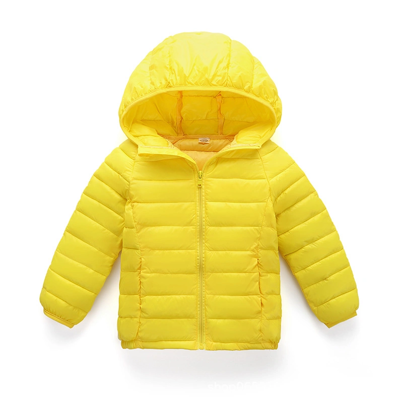 Custom Design Logo Wholesale/Supplier Cheap Polyester Cotton Nylon Light Weight Padding Down Puffer Winter Fashion Plain Infant Toddler Baby Kids Children Coat Jacket