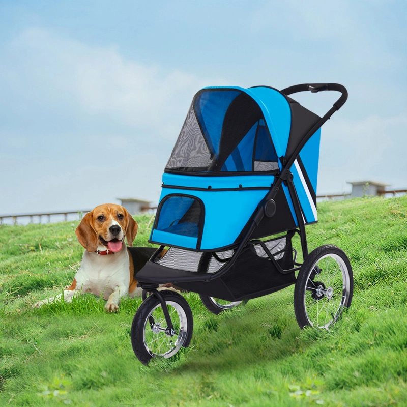 Wholesale/Supplier Pet Trolley Carrier with Wheels Pet Strollers Used Pet Stroller Large Dog Cat Pram