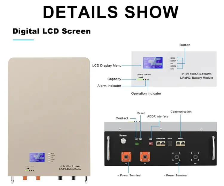 10 Jahre Garantie Solaranlage Speicher Phosphat 10kWh Leistung LiFePO4 48V 100Ah 200Ah 10kw-Lithium-Ionen-Akku für Wandmontage