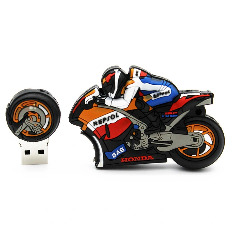 Motorcycle U Disk Pen Drive Keychain Gift Autobike USB Drive