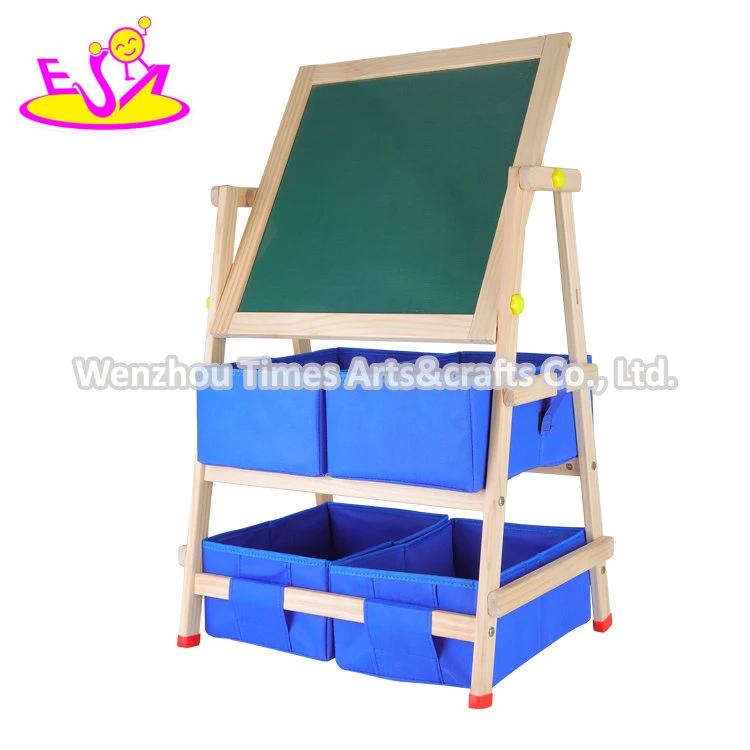 Kids and Toddlers Double-Sided Wooden Whiteboard with Accessories W12b237