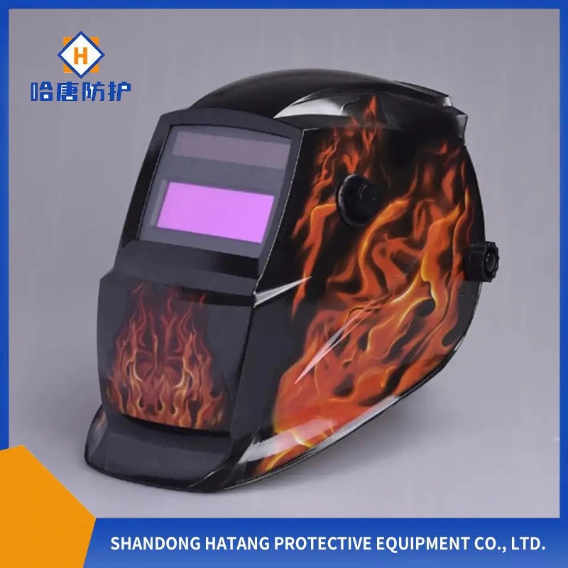 Solar Powered Auto Darkening Professional Wide Lens Adjustable Shade Range Full Face Welding Helmet Made in China