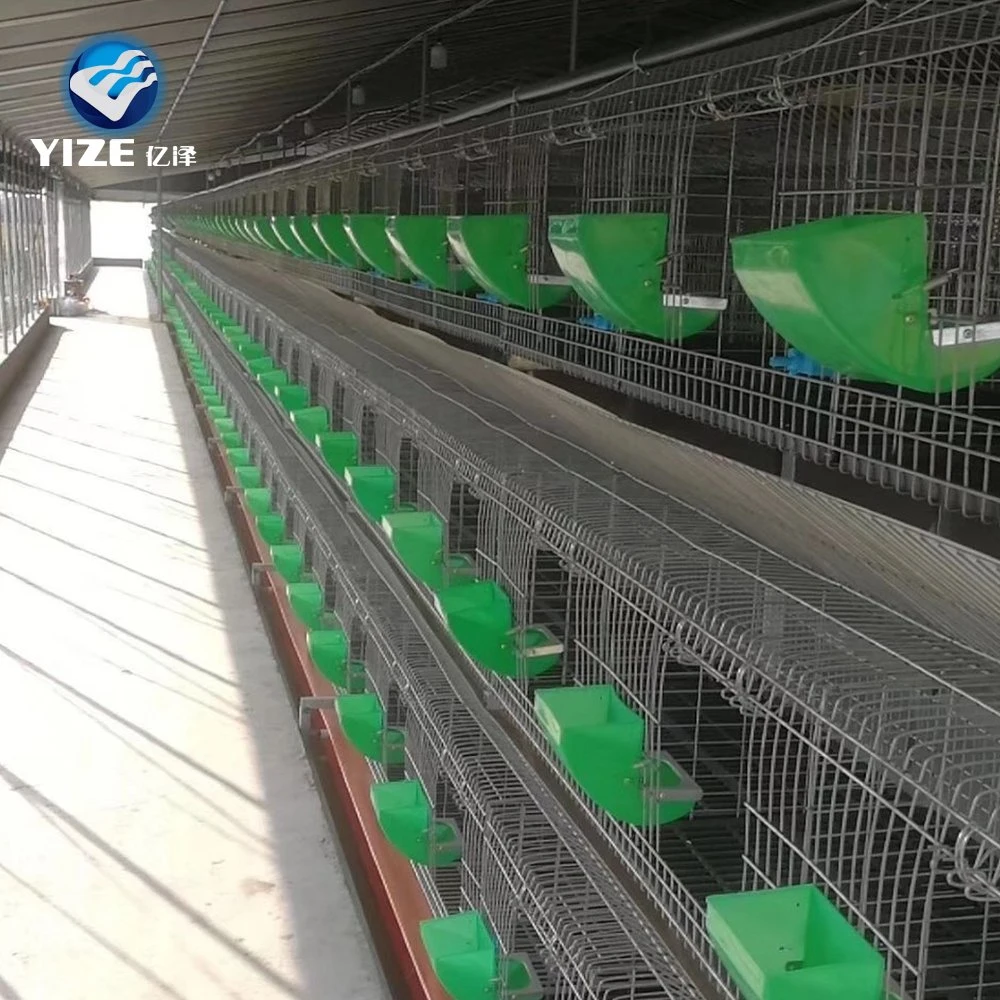 4 Tier 24 Tür Rabbit Cage zum Verkauf kommerzielles Kaninchen Käfig