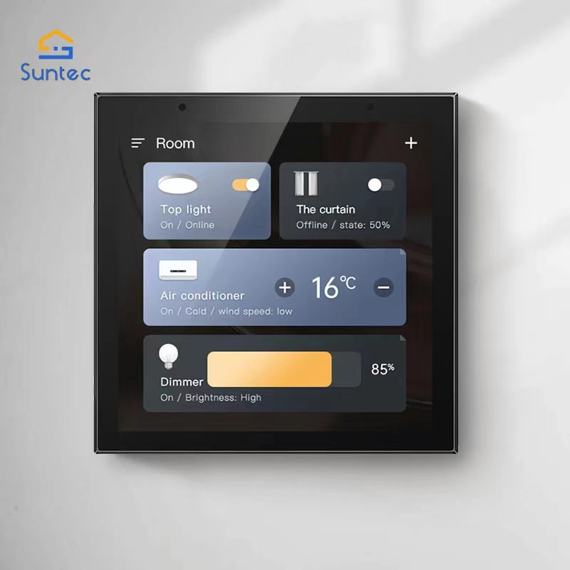 Tuya Smart Home in-Wall Mount Touchscreen Central Control Switch Panel mit Zigbee Hub Gateway 4 Zoll