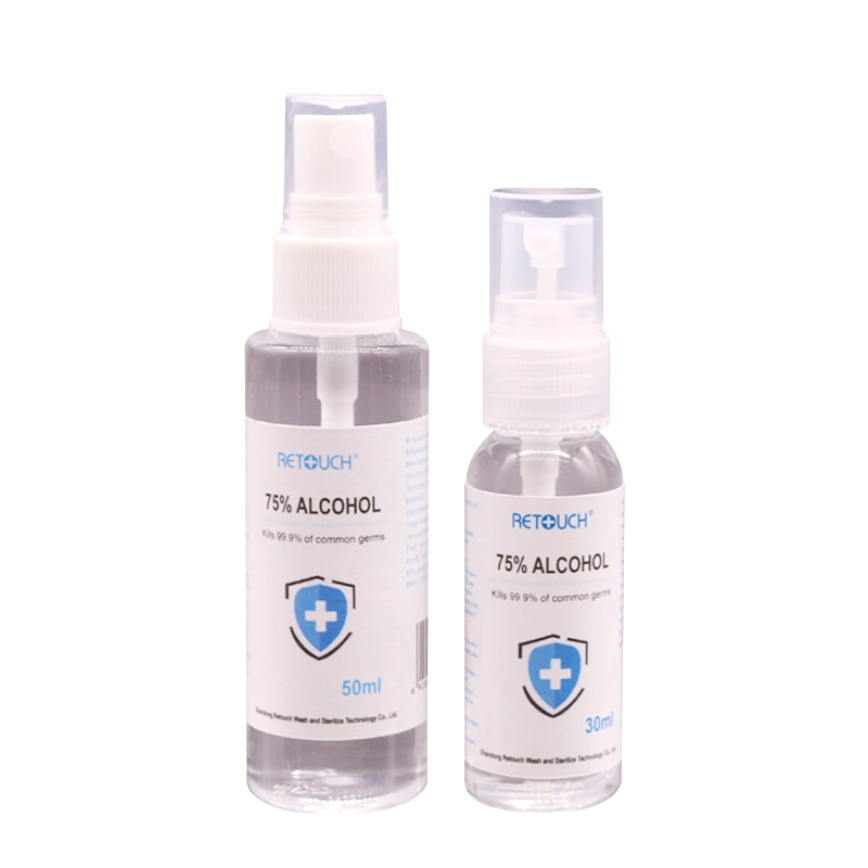 75% Alcohol 60ml 100ml Portable Size Hand Sanitizer Spray