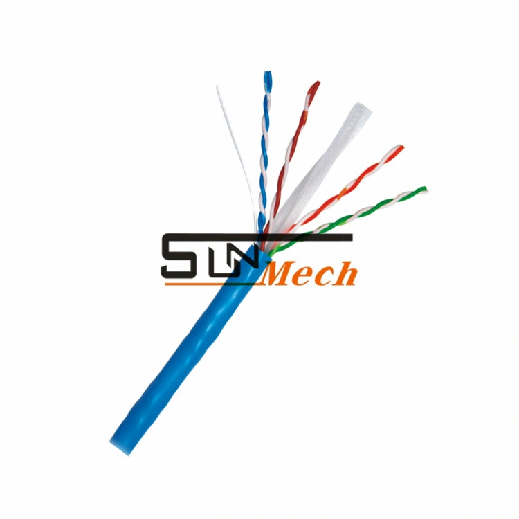 Network Cable with Coaxial Cable Power Cable UTP FTP SFTP Cat5 Cat5e CAT6 CAT6A Cat7 Ls0h PVC 24AWG 23AWG Cable 4 Pair Twisted LAN Cable Communication Cable