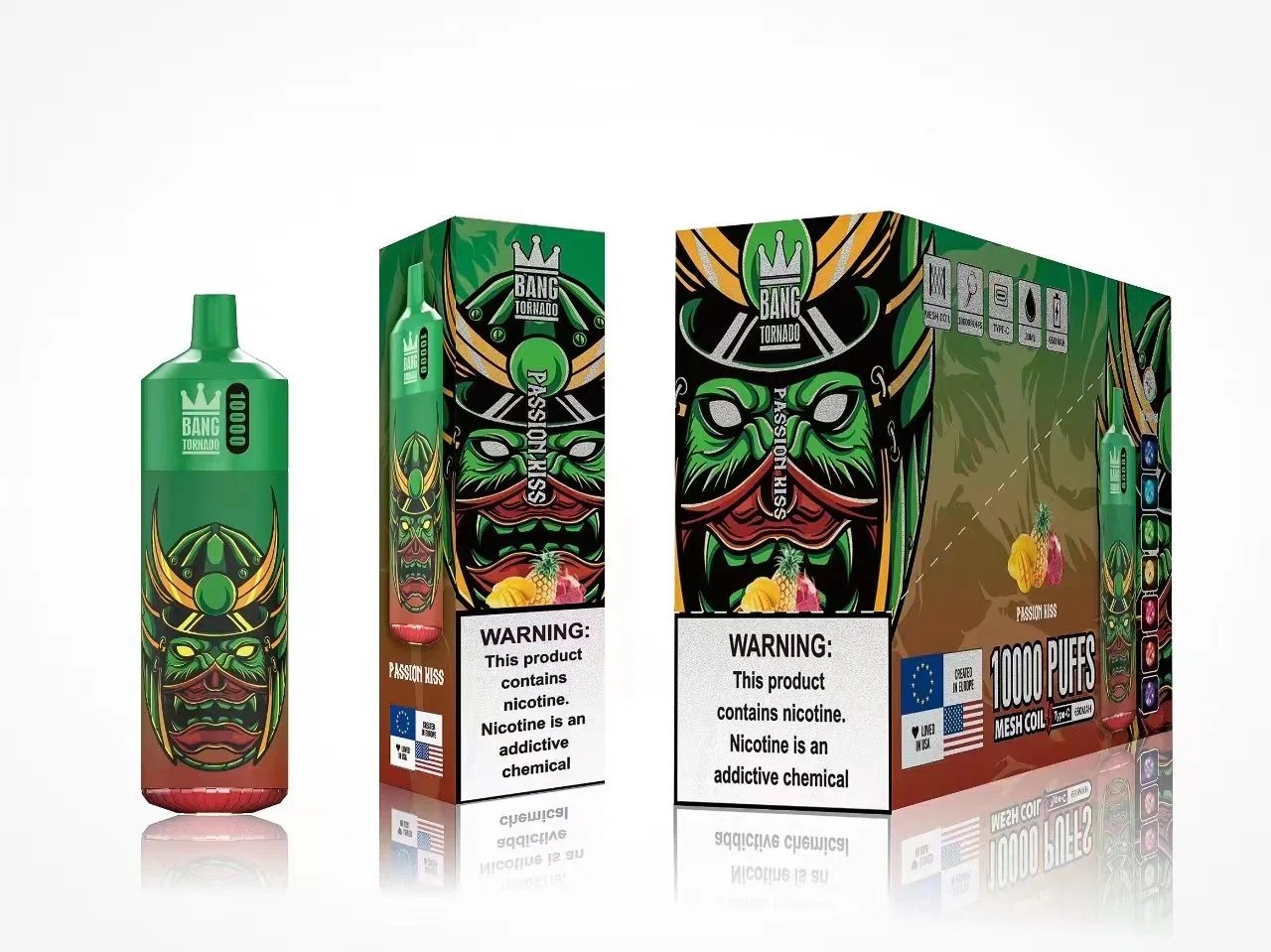 Vape desechable cigarrillos electronicos Bang Tornado 10000 bocanadas del 0% 2% 3% 5%