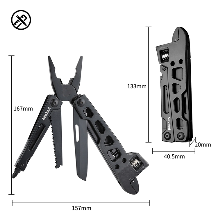 Nextool por grosso de Aço Inoxidável Chave dinamométrica ferramentas manuais com saco de Nylon