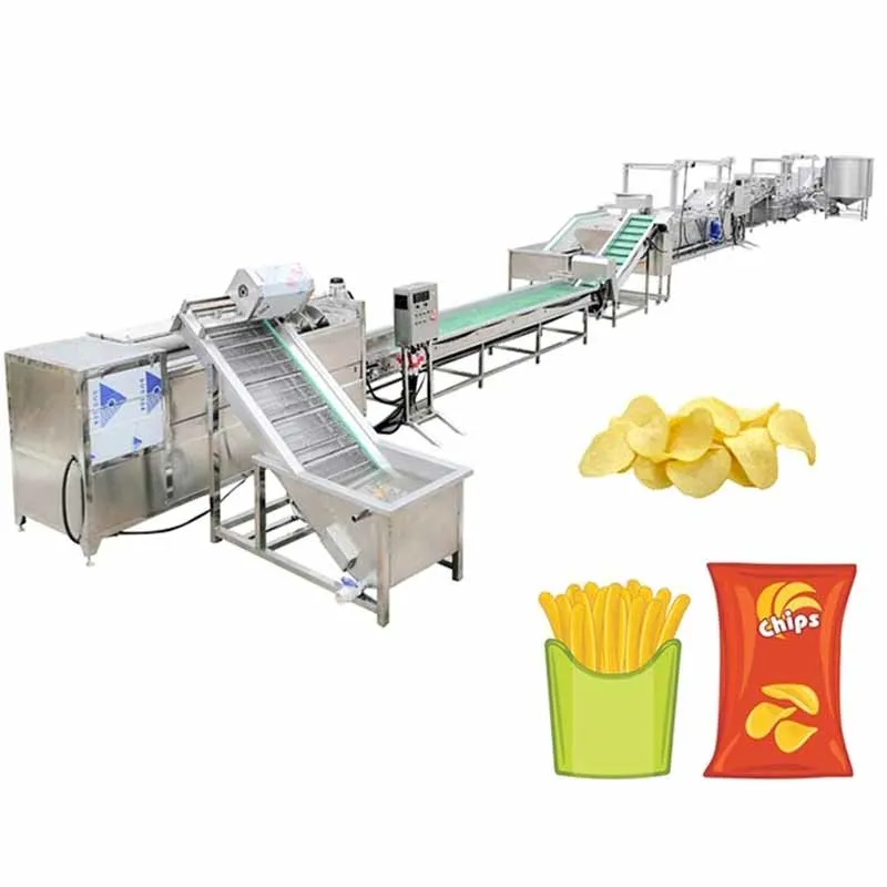 Industrielle Chippy Snack Food Produktionslinie Kartoffel-Chips Herstellung Maschine