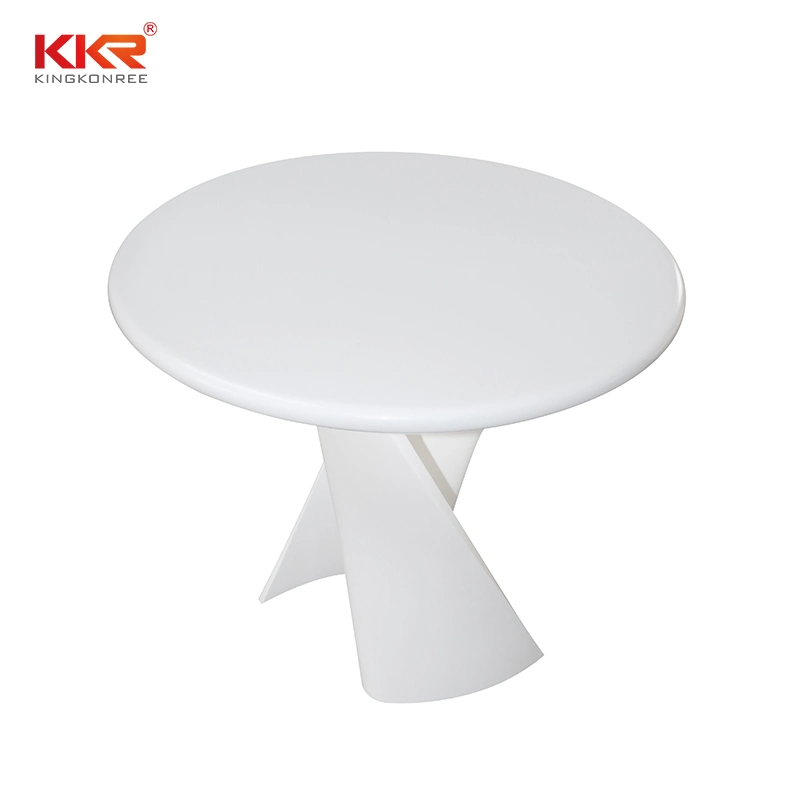 Artificial Stone Coffee Blue Fast Food Table Hotel Furniture Dinging Tables Top