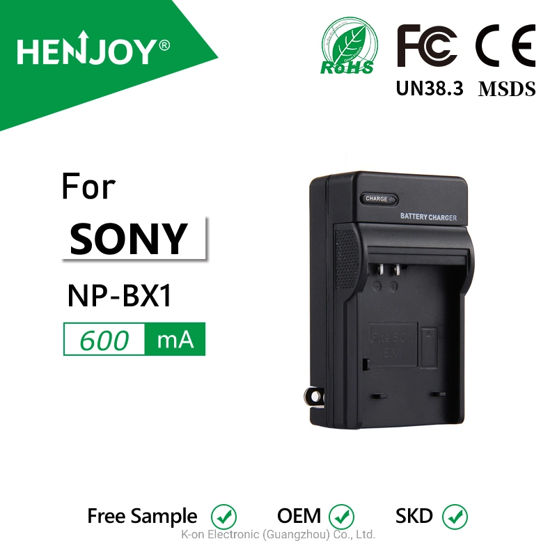 Np-Bx Henjoy®1 Chargeur pour Sony, DSC-HX80, HX90V, HX95, HX99, HX350, RX1, RX100 (II/III/IV/V/VA/VI/VII) , FDR-X3000, Hdr-As50, As300, Zv-1 etc.