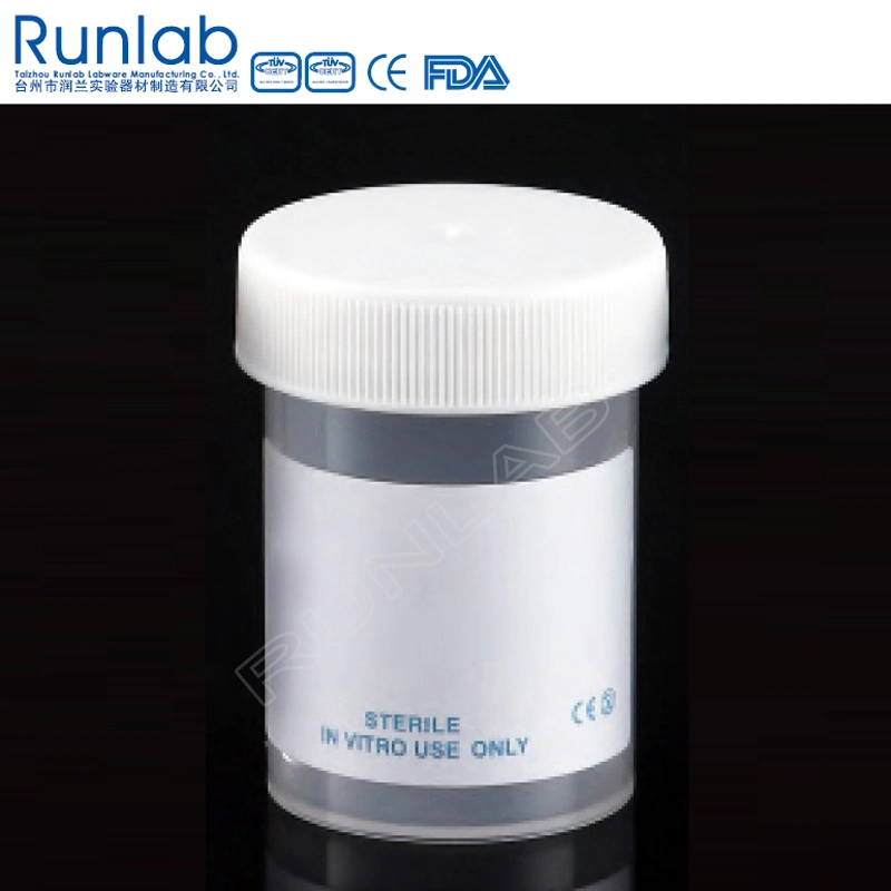 Recipientes para muestras universales con Marca CE 60ml con tapón de rosca