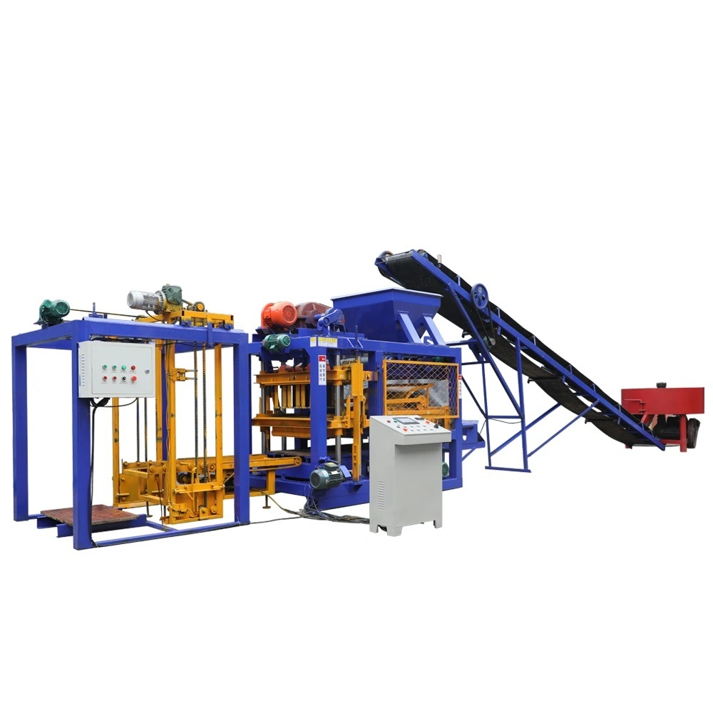 Hot Sale Automatic Qtj4-25 Hollow Cement Brick Block Machine Building Material Making Machinery Pakistan