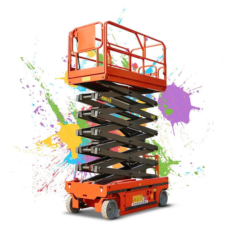 Aerial Work Electric Hydraulic Platform Desktop Elevator Self Mini Scissor Elevator Lift Diesel Tracked Scissor Lift