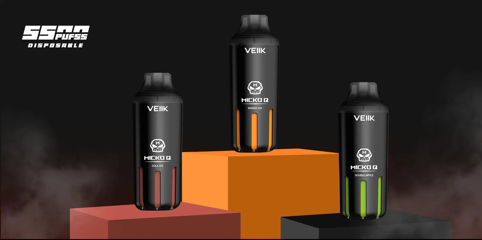 Veiik Micko Q 5500 Puffs Vape Jetable à Forte Demande