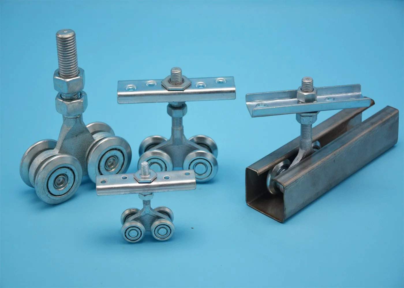 Single Bearings Caster Wheel U/V/H/Y Groove Internal Sliding Gate Wheel