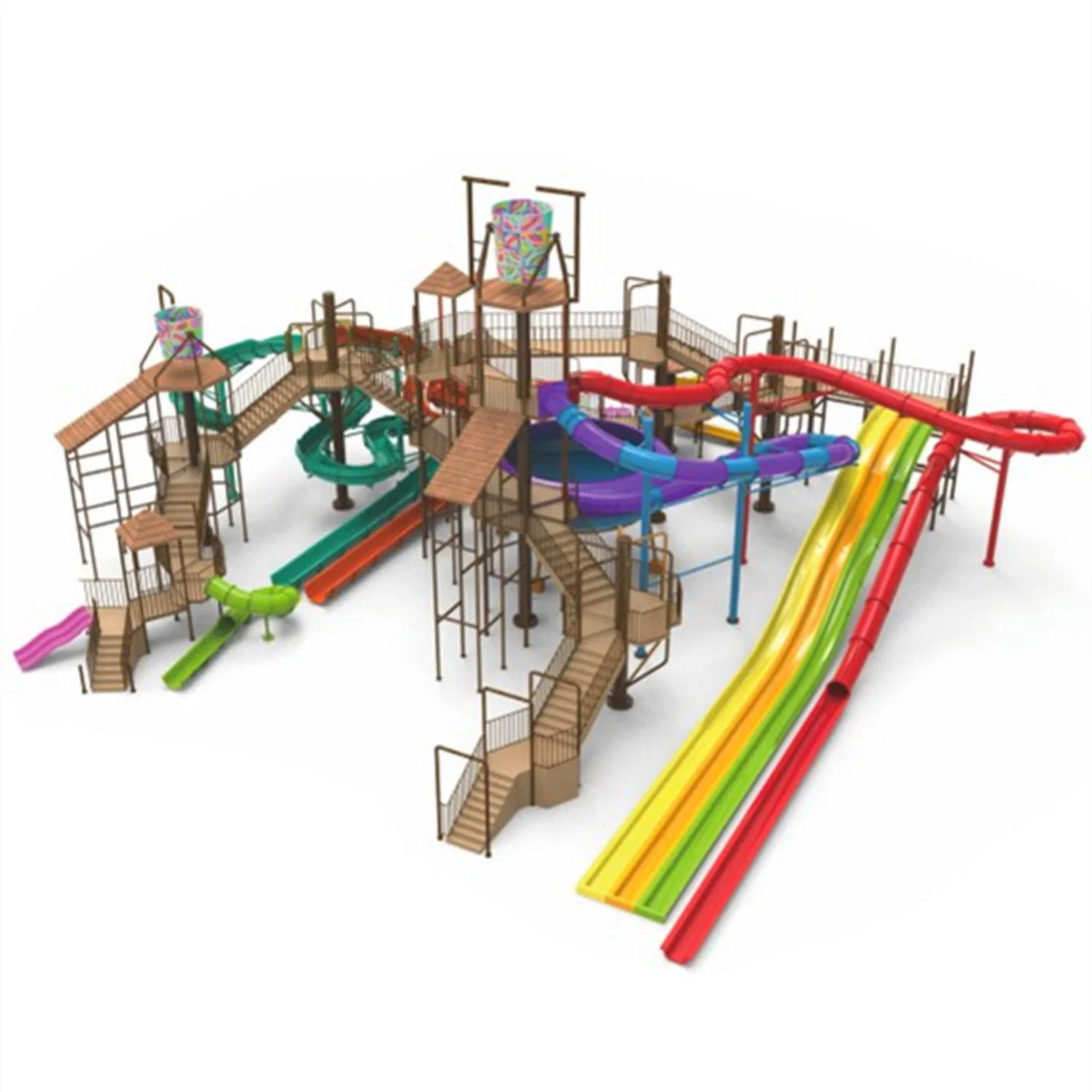 Customized Water Park Glass Fiber Reinforced Plastic Surf Slide