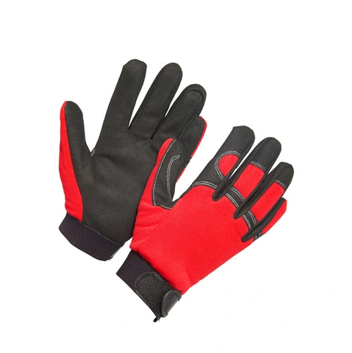 Wholesale/Supplier Double Palm Blue Cow Split Welding Leather Safety Work Gloves