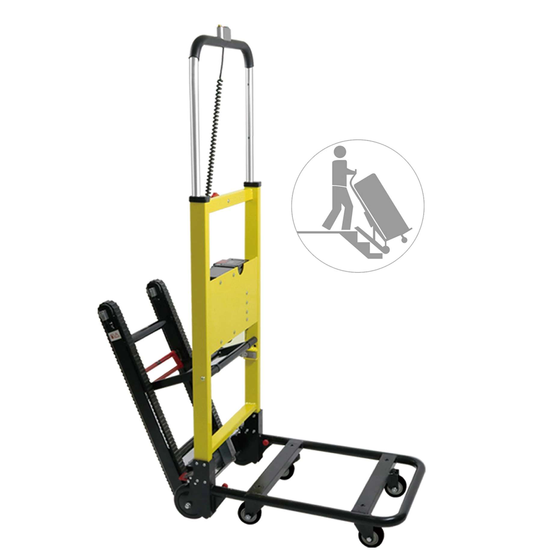 Single-Person Control Portable Aluminum Climbing Ladder That Can Carry People and Cargo