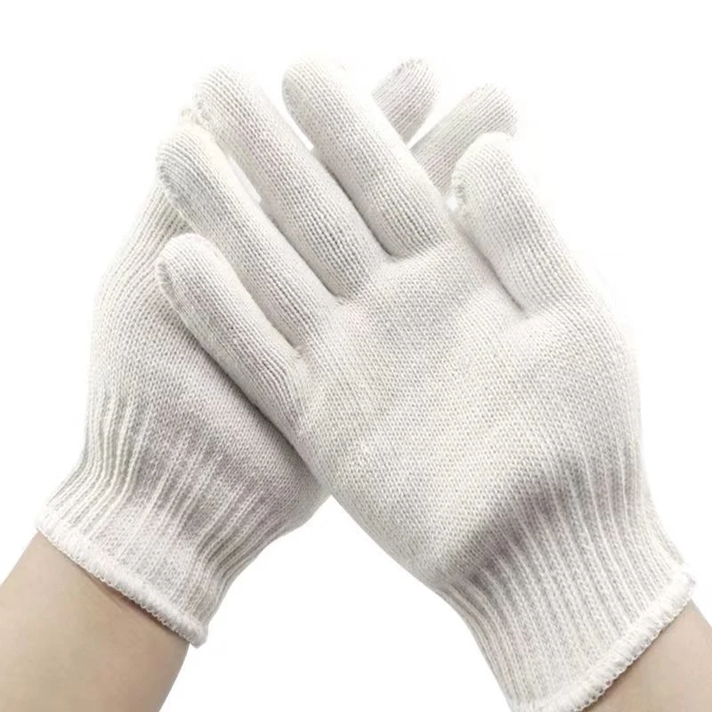 Armor 7/10gauge Industrial Working Safety Work Glove White Cotton Knitted Gloves