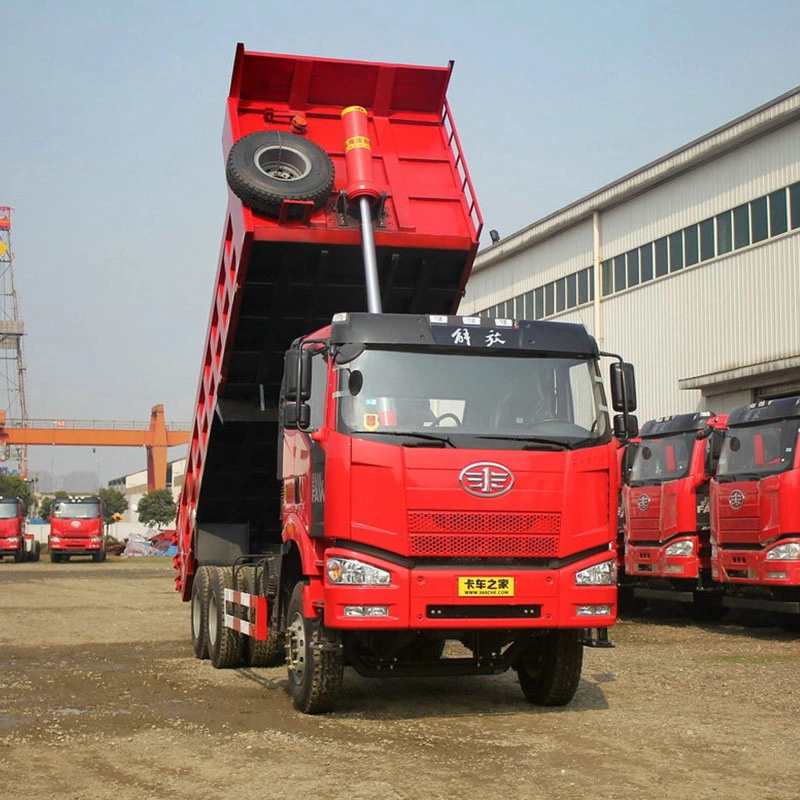 Exportés à de nombreux pays de la cabine avec climatisation utilisé FAW Chariot camion à benne basculante 6X4 380HP Euro4 pour la vente