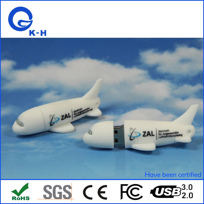 PVC Air Company Airplane Aircraft Shape USB Flash Pendrive 2GB 4GB 8GB