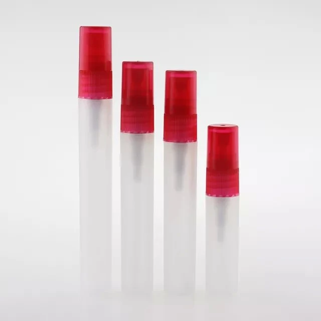 Vide 5ml 10ml 15ml 20ml Mélange de couleur vide du tube en plastique réutilisables en verre dépoli bouteille de parfum vaporisateur